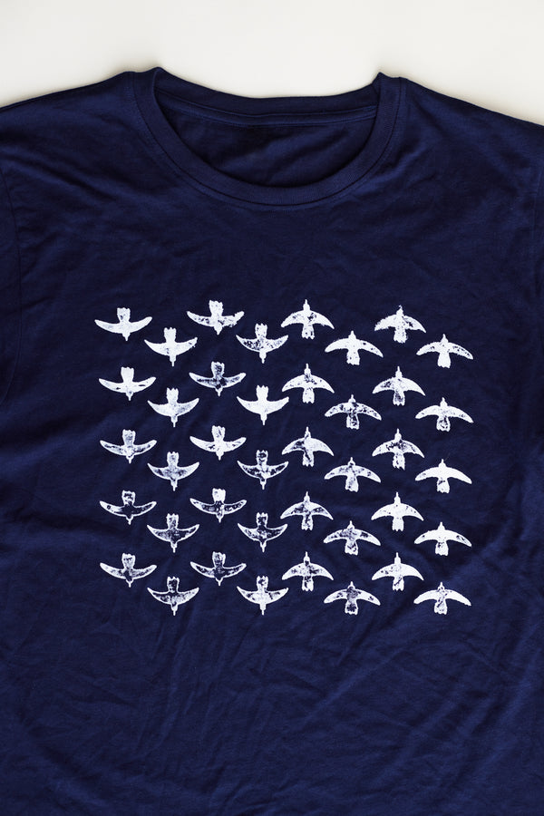 Bird Cluster Blue T-Shirt